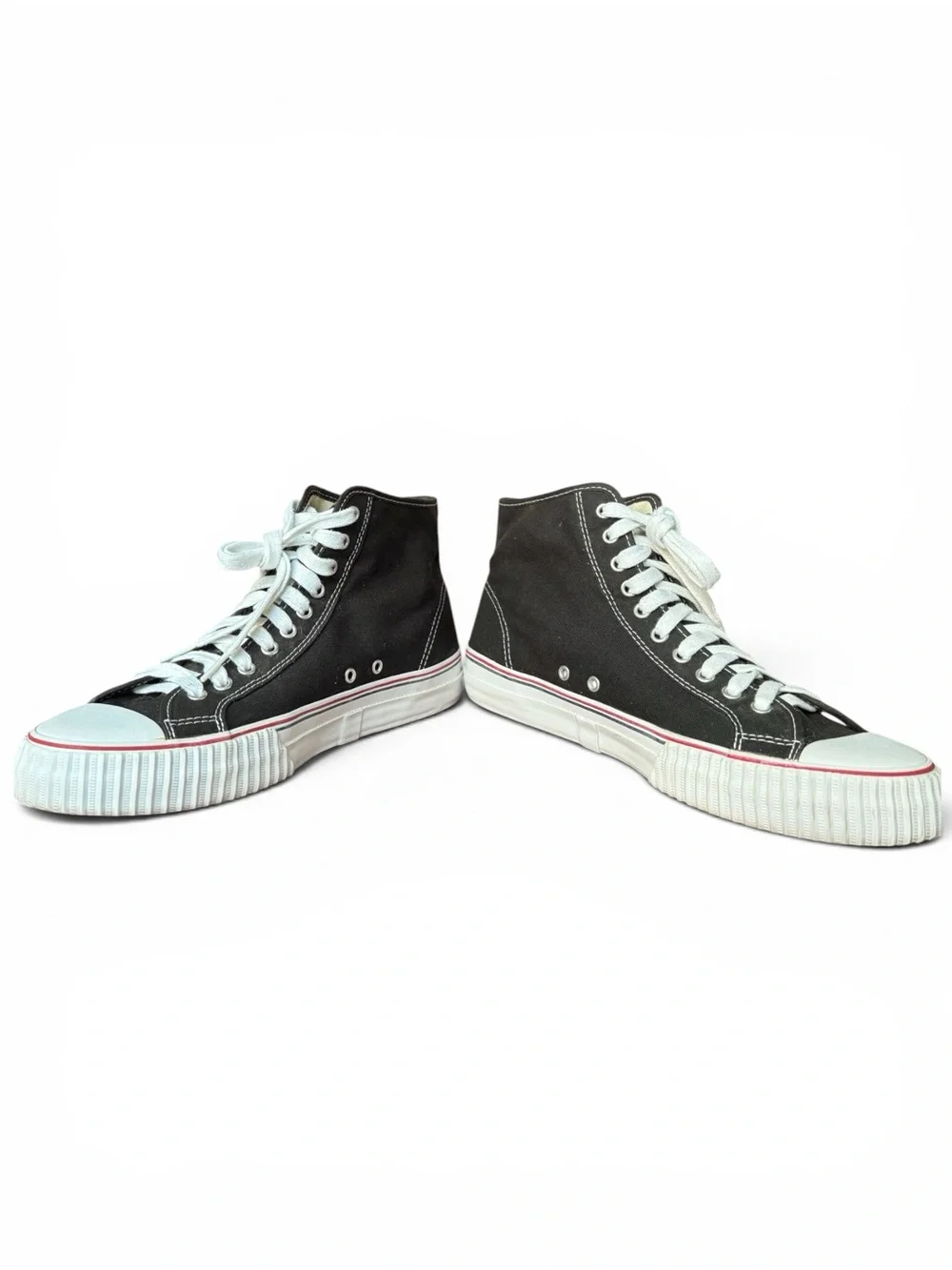 PF Flyers Foundation High Top Canvas Sneakers Black Men’s US 12.5